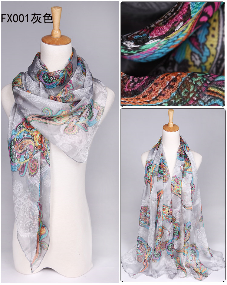Wholesale raw silk scarf