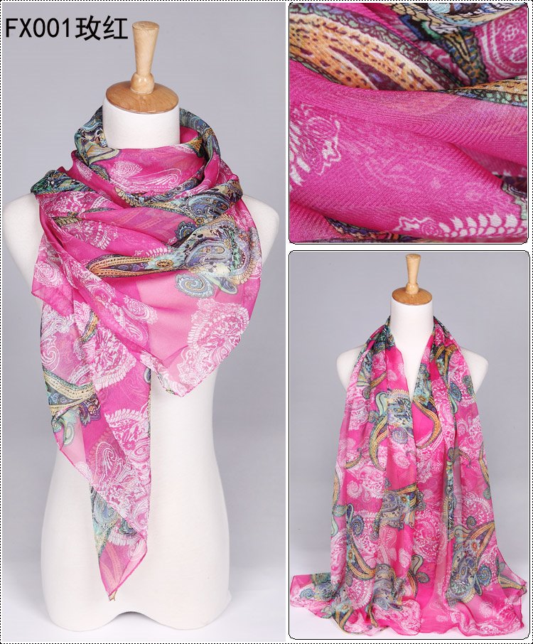 Wholesale raw silk scarf