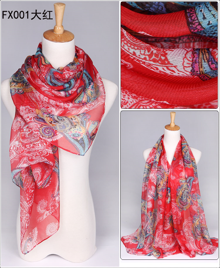 Wholesale raw silk scarf