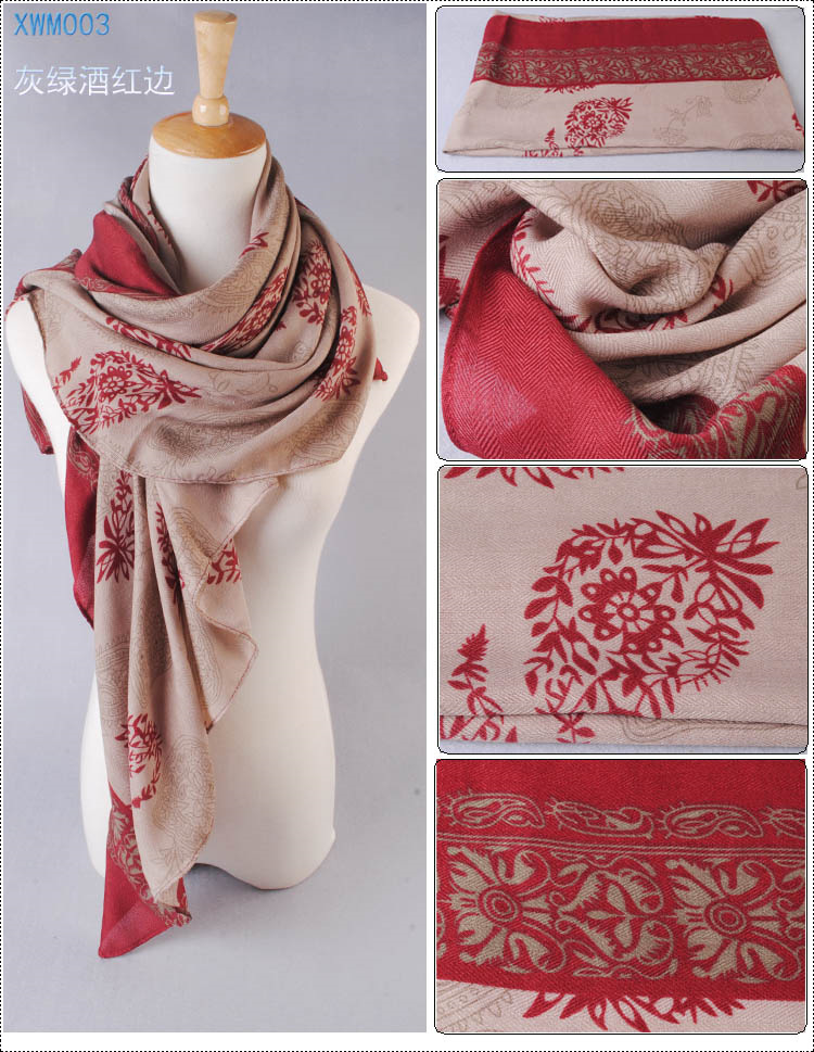 Wholesale ladies floral scarves