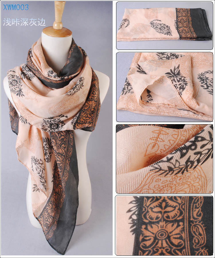 Wholesale ladies floral scarves