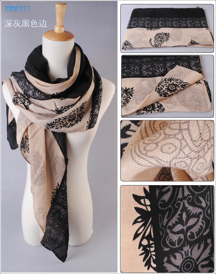 Wholesale ladies floral scarves