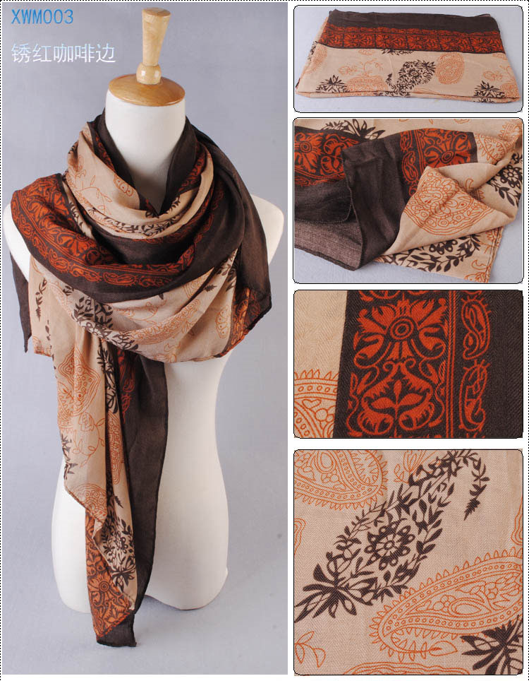Wholesale ladies floral scarves