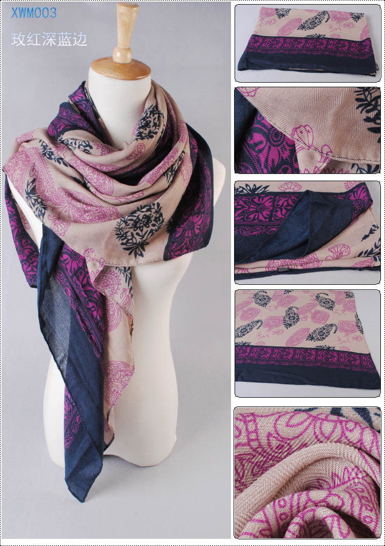 Wholesale ladies floral scarves