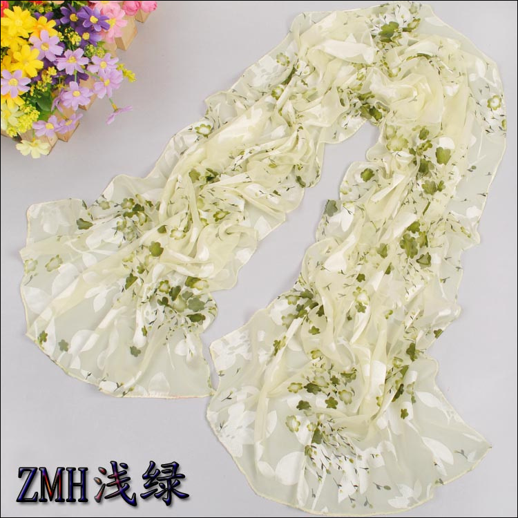 Wholesale printed long silk scarves 