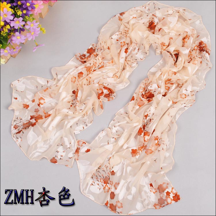 Wholesale printed long silk scarves 