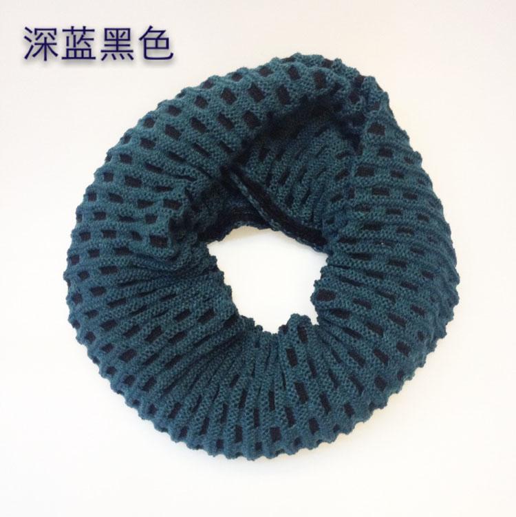 Wool knitting neck scarf