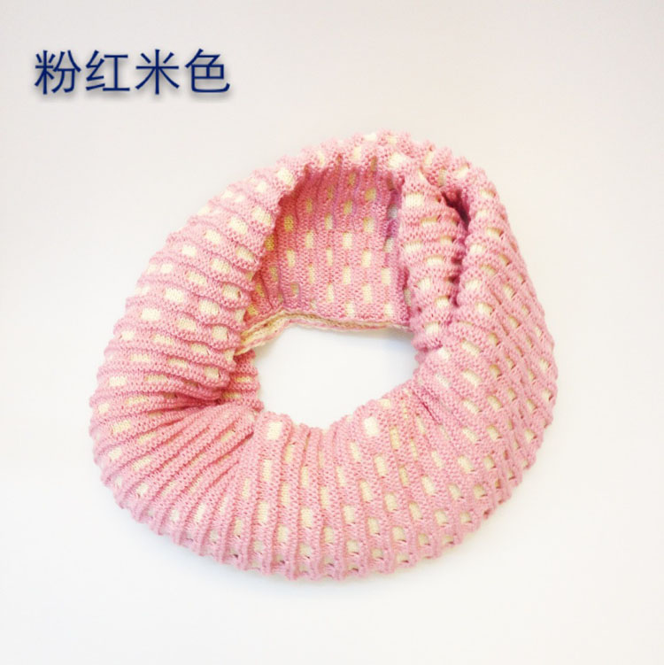 Wool knitting neck scarf