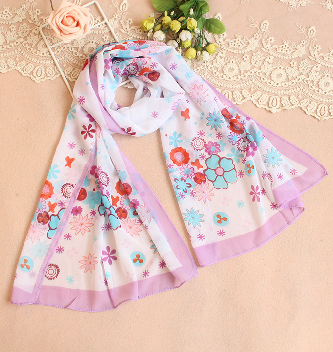 Floral print scarf wholesale