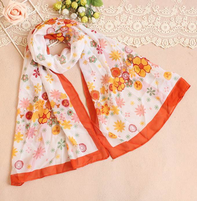 Floral print scarf wholesale