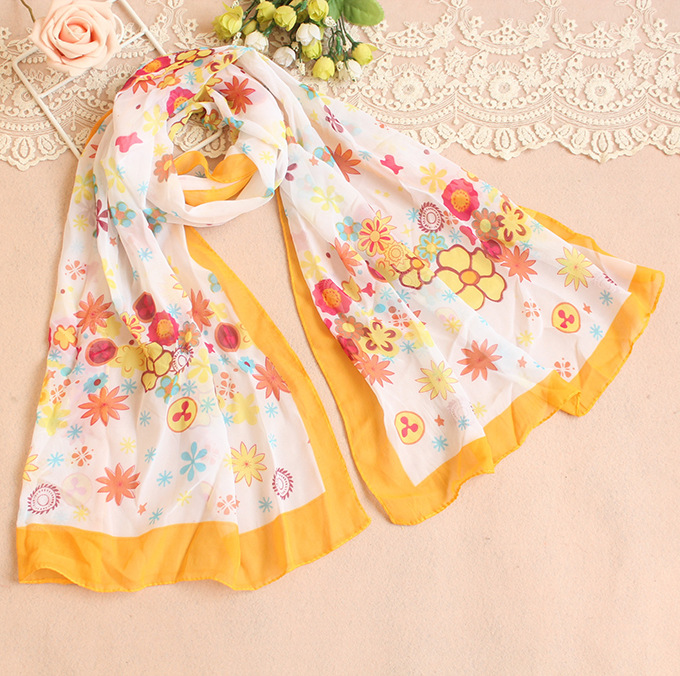 Floral print scarf wholesale