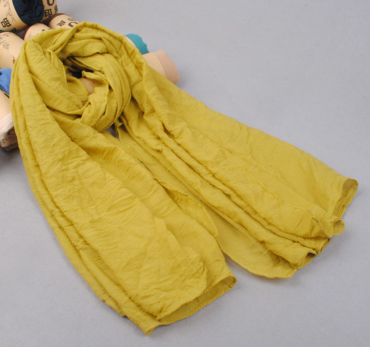 Cotton pure color scarf wholesale