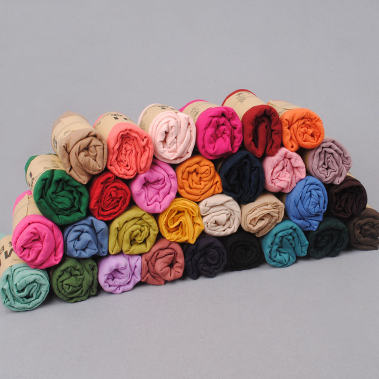 Cotton pure color scarf wholesale