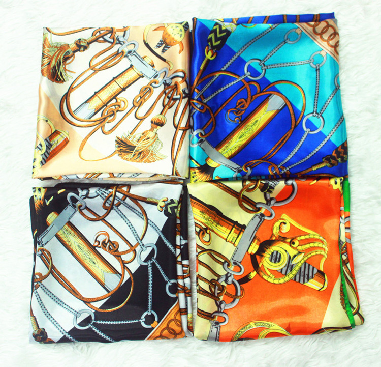 Plain color silk scarf