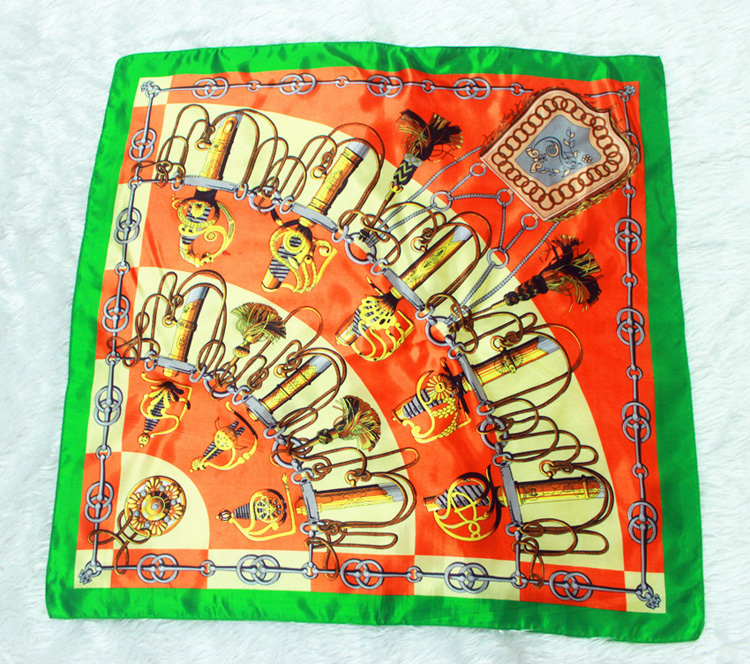 Plain color silk scarf