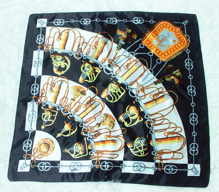 Plain color silk scarf