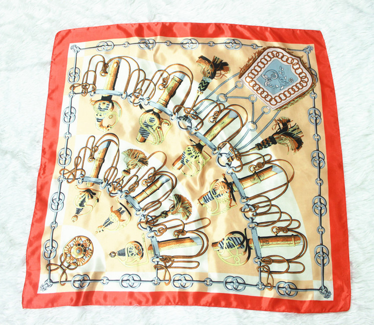 Plain color silk scarf