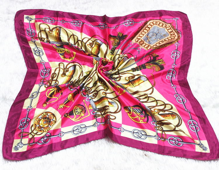 Plain color silk scarf