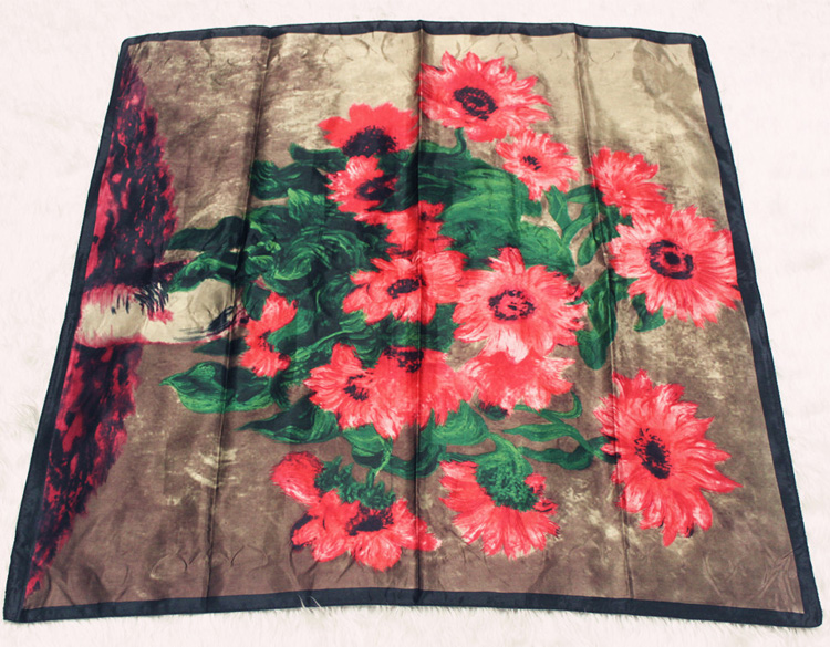 Silk head scarves for women