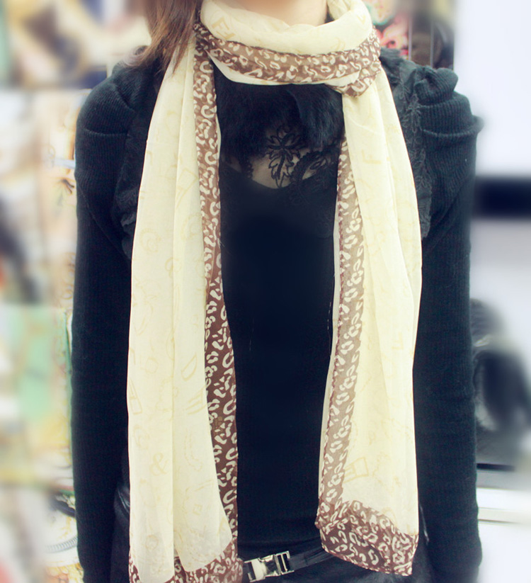 Ivory silk scarf wholesale