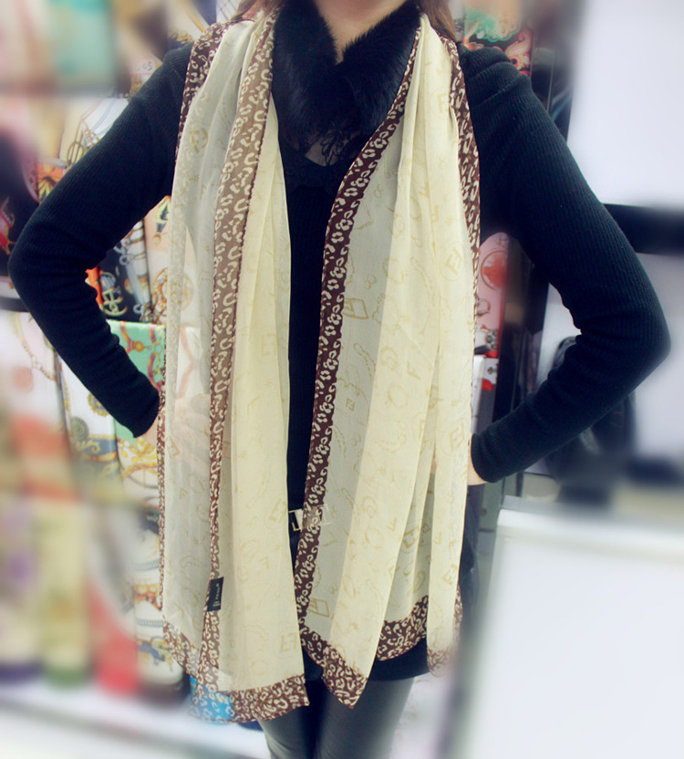 Ivory silk scarf wholesale