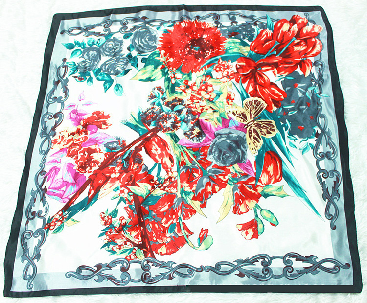 Women silk painted scarves wholesale