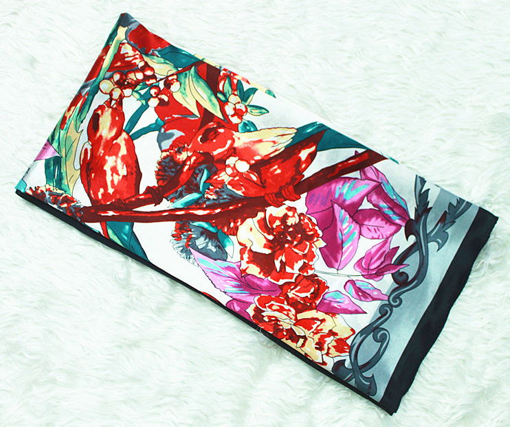 Women silk painted scarves wholesale