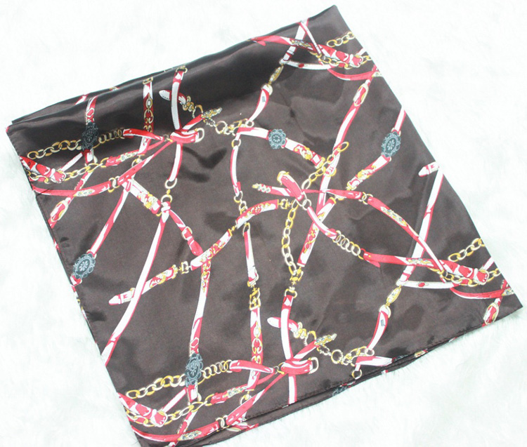 Jacquard blank silk scarves