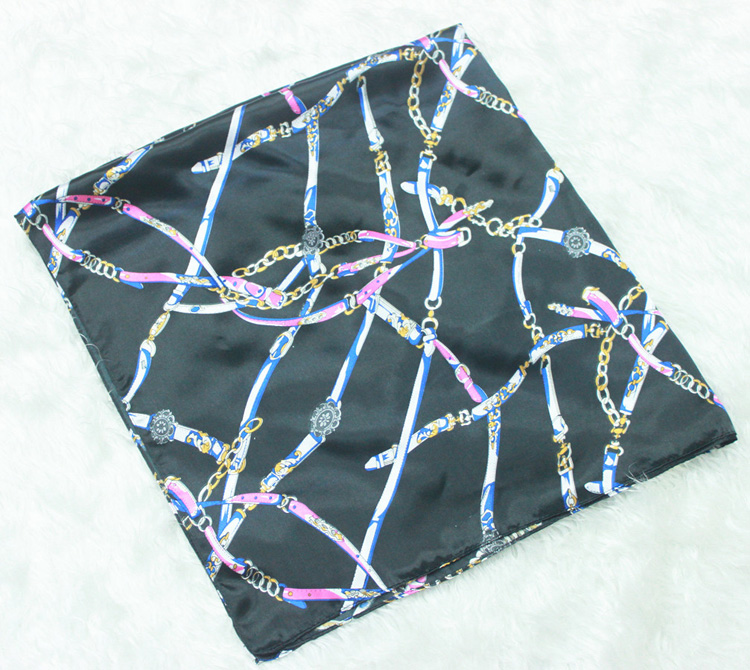 Jacquard blank silk scarves