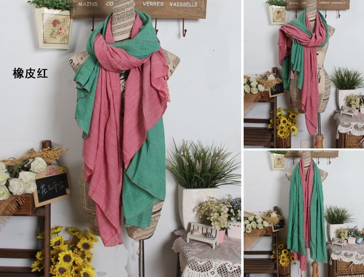 Hot pink scarf women