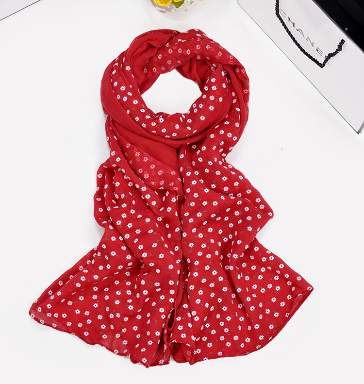 Floral cotton scarf wholesale