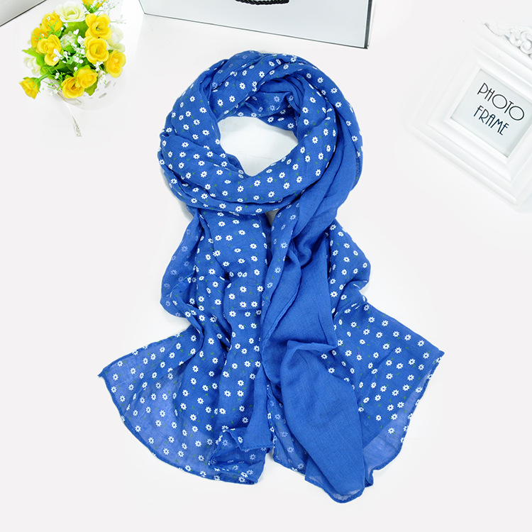 Floral cotton scarf wholesale