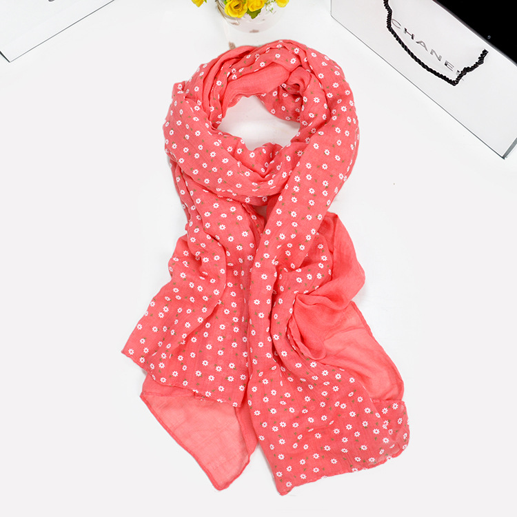 Floral cotton scarf wholesale