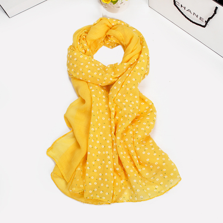 Floral cotton scarf wholesale