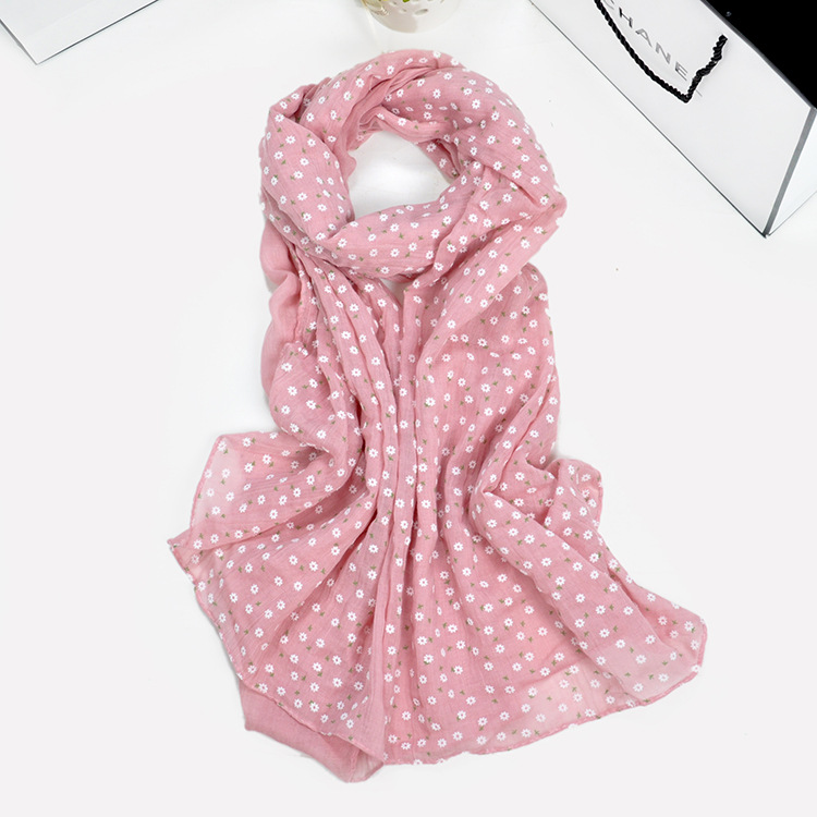 Floral cotton scarf wholesale