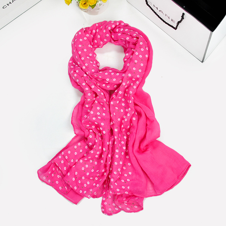 Floral cotton scarf wholesale