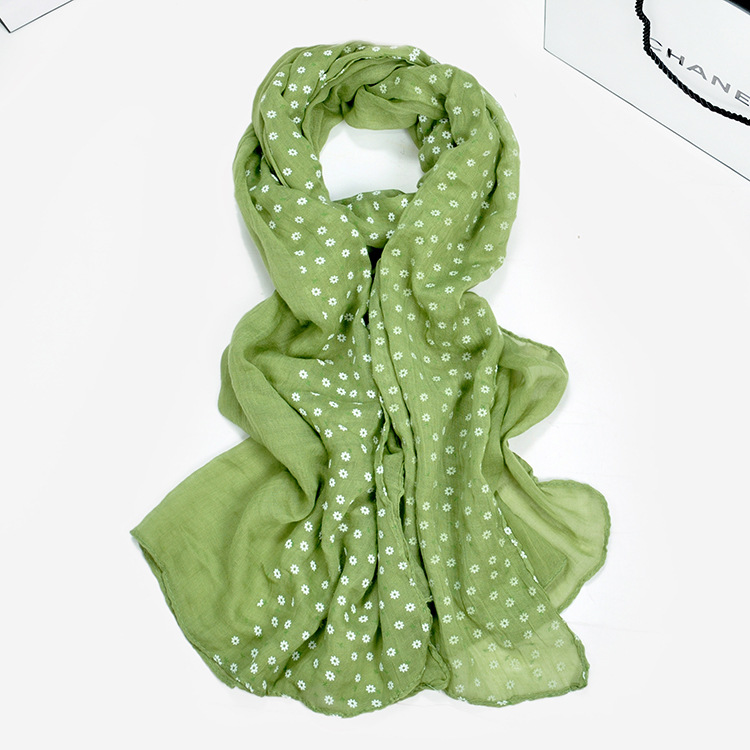 Floral cotton scarf wholesale