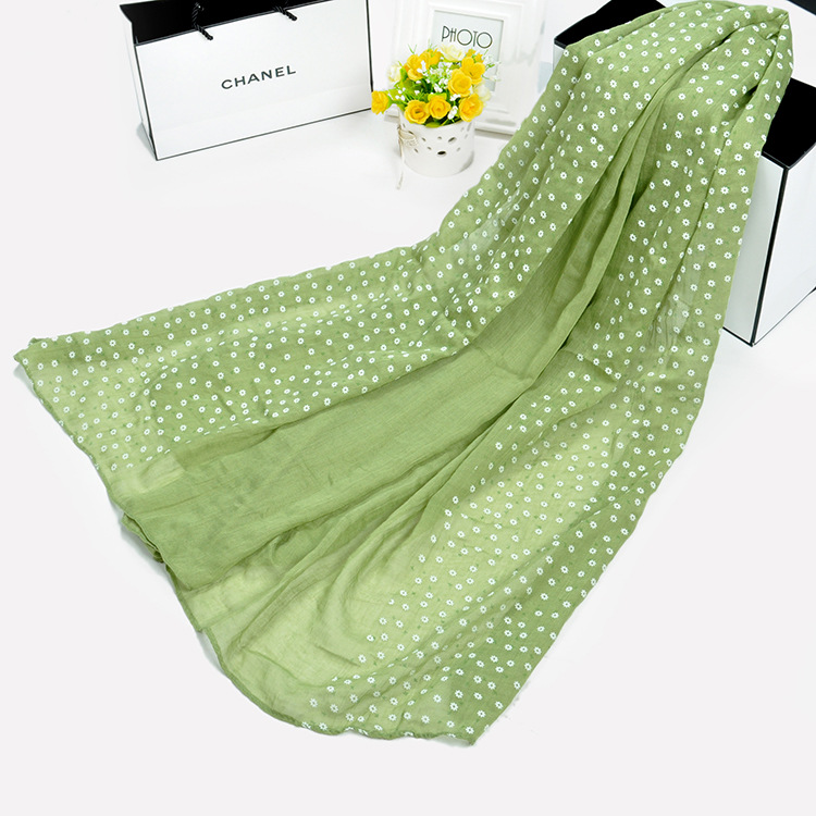 Floral cotton scarf wholesale
