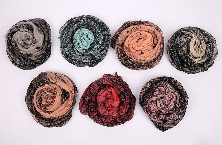 Voile scarf valance wholesale