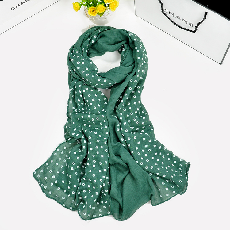 Floral cotton scarf wholesale