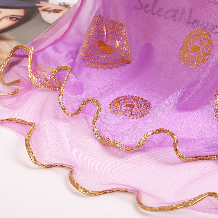 Plain silk chiffon scarves
