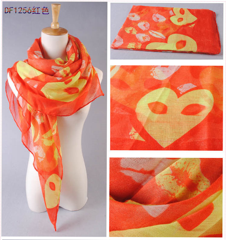 Women cotton silk scarves