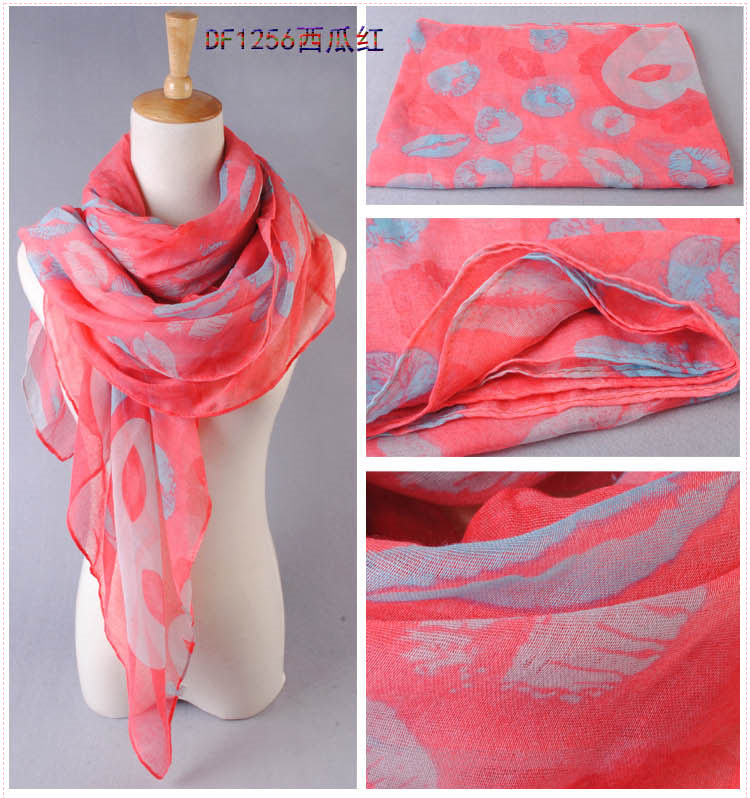 Women cotton silk scarves