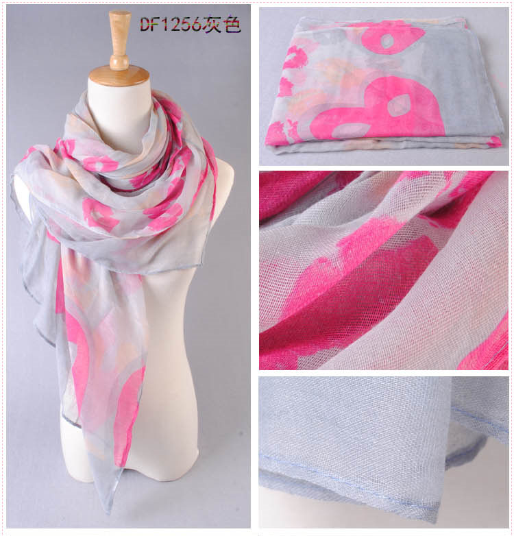 Women cotton silk scarves