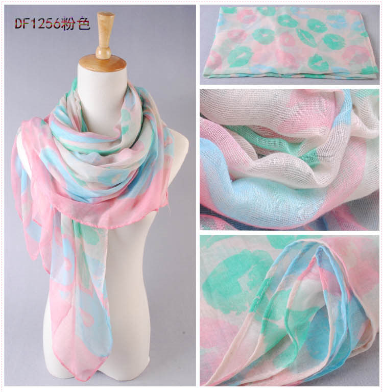 Women cotton silk scarves