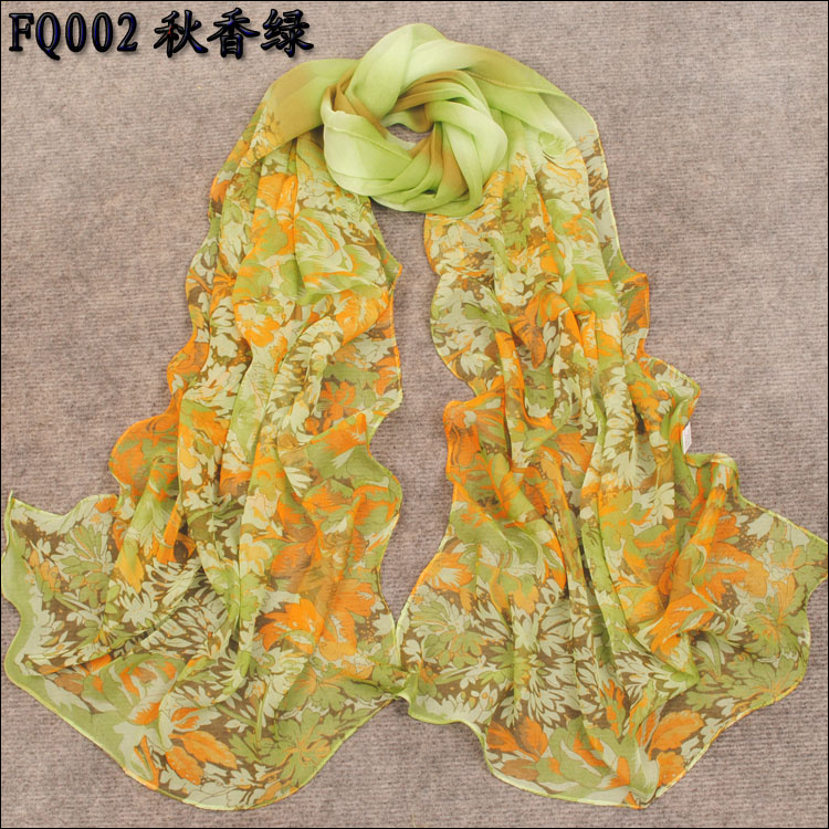Chiffon flower scarf wholesale