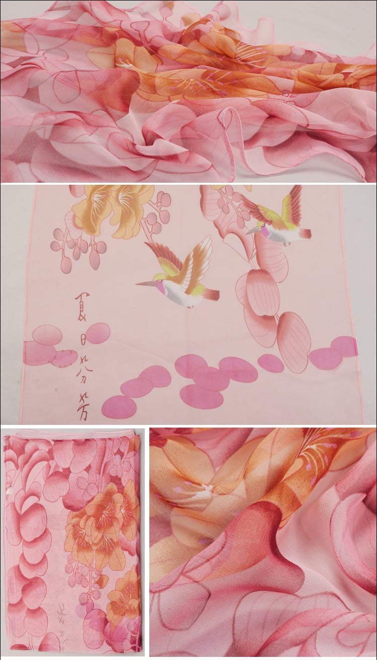 Wholesale silk georgette scarf