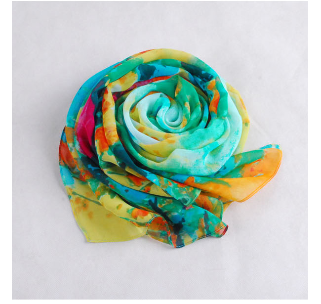 Wholesale flower print chiffon scarf