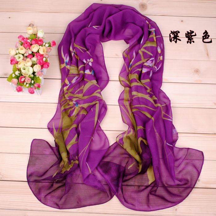 Temperament daffodils Print Long Scarf Wholesale