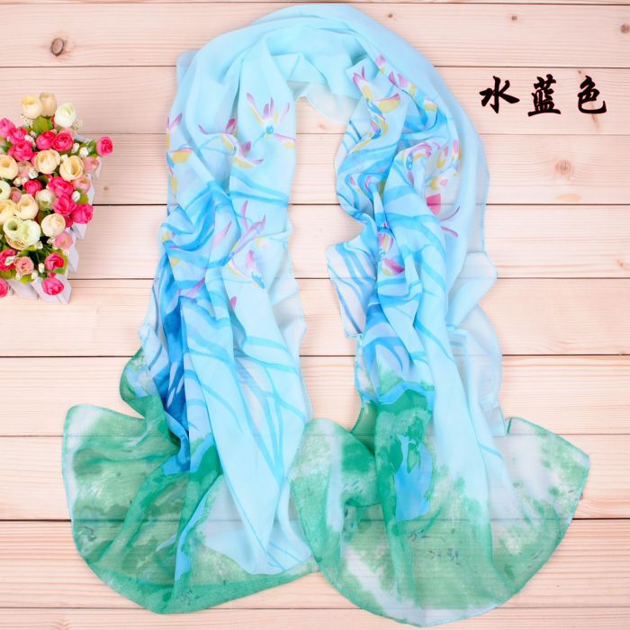 Temperament daffodils Print Long Scarf Wholesale